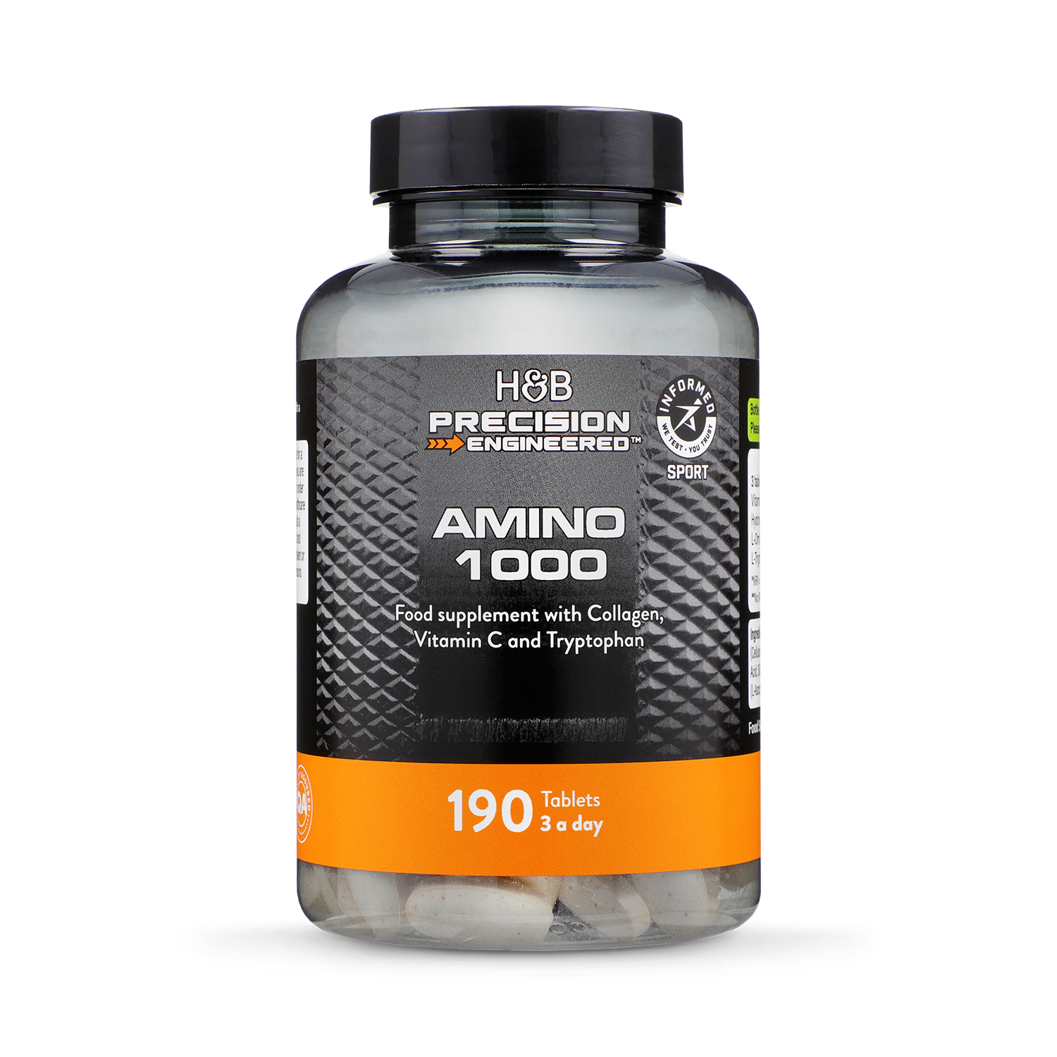 Amino 1000mg Rinderkollagen-Tabletten 190 - Britisches Produkt