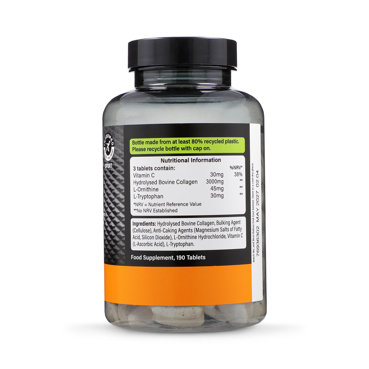 Amino 1000mg Rinderkollagen-Tabletten 190 - Britisches Produkt