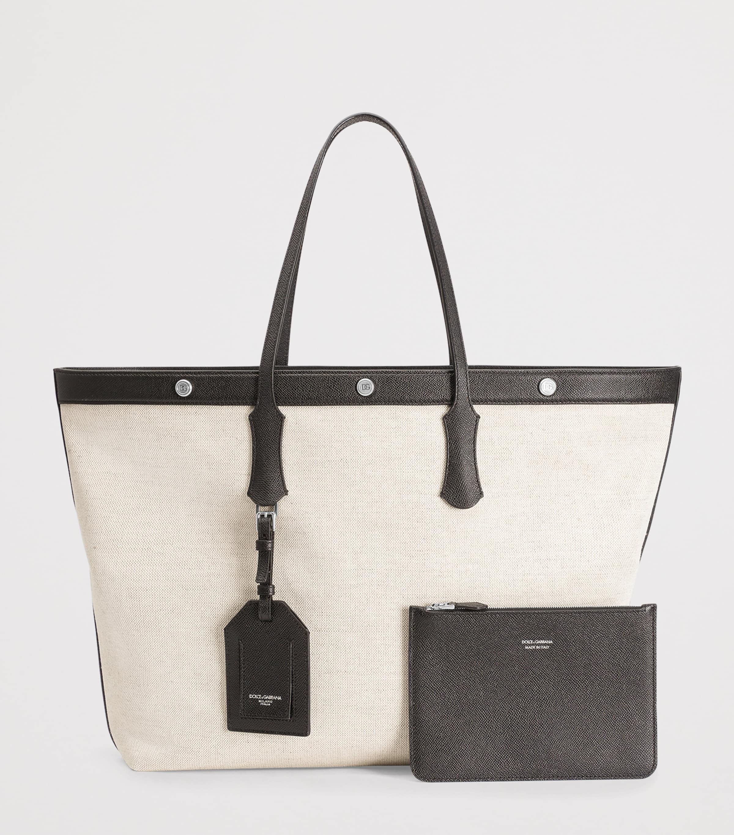 Dolce&Gabbana canvas-calfskin tote bag - British product