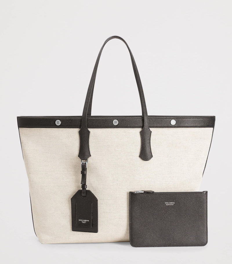 Dolce&Gabbana canvas-calfskin tote bag - British product