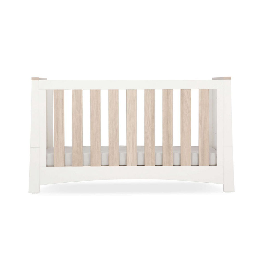 CuddleCo Ada Cot Bed – White and Ash