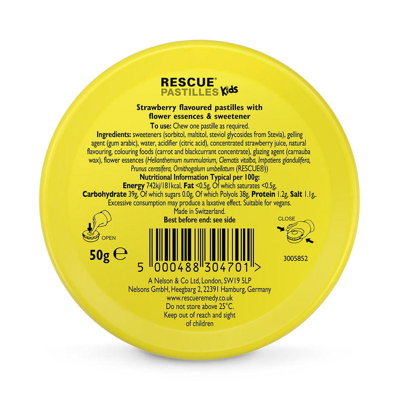 Rescue Remedy Kids Pastilles Strawberry 50g - British product
