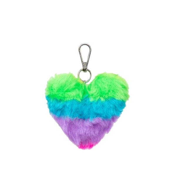 Hype Rainbow Heart Pom Pom Keyring GOODS Superdrug   