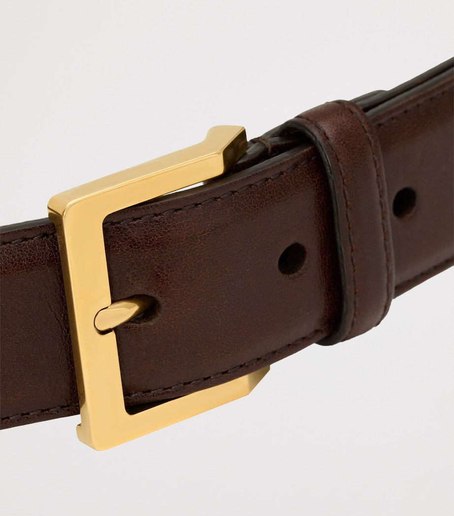Saint Laurent calfskin Vadim belt, UK version