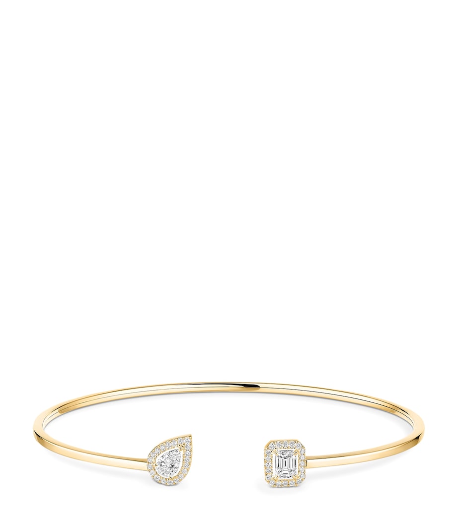 Messika My Twin yellow gold diamond bangle 0.35ct, UK version