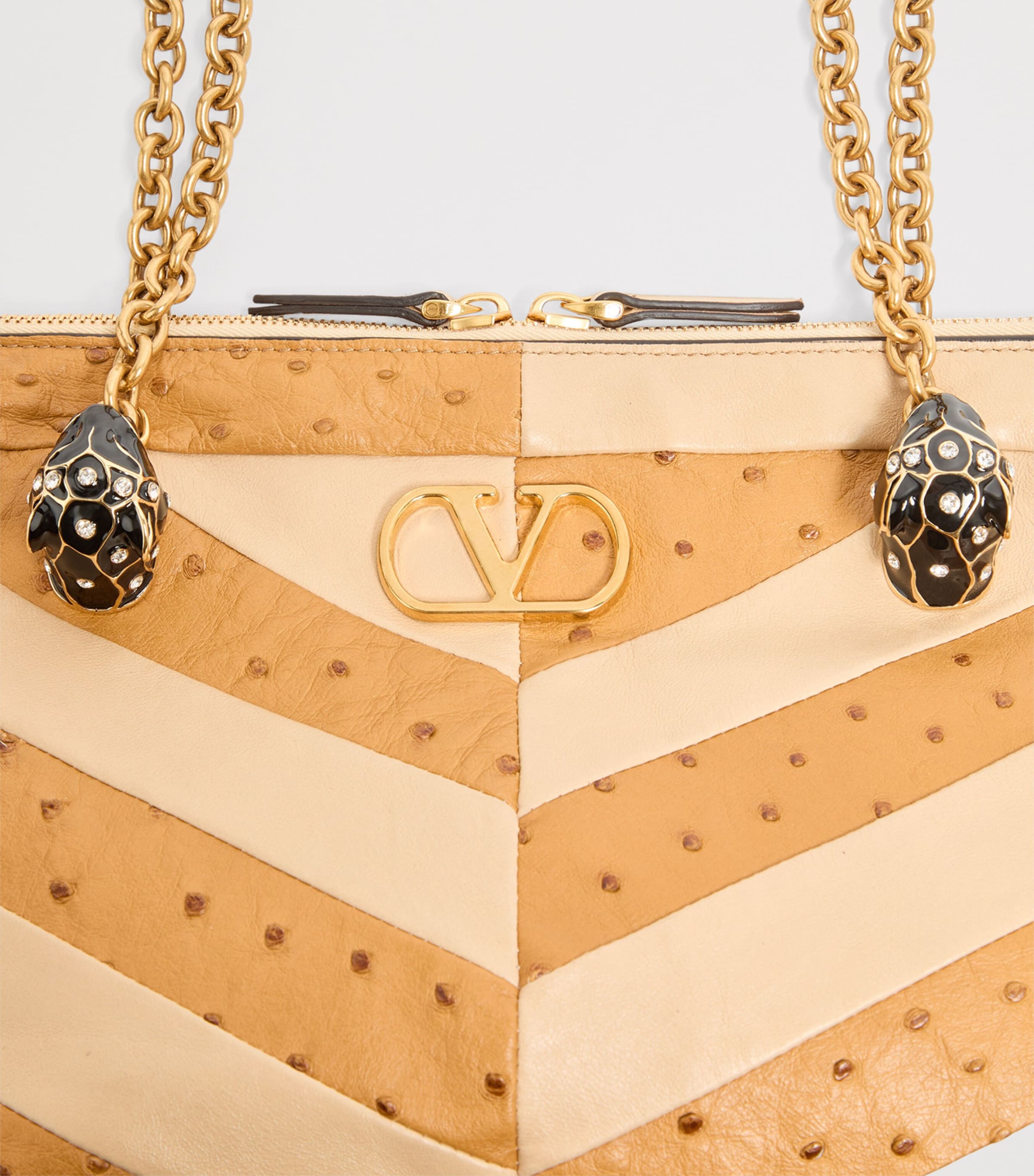 Valentino Garavani ostrich leather Panthea tote bag, UK version