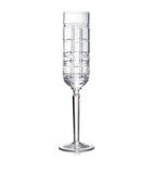 Ralph Lauren plaid crystal champagne flute, 25.5cm height, imported from the UK
