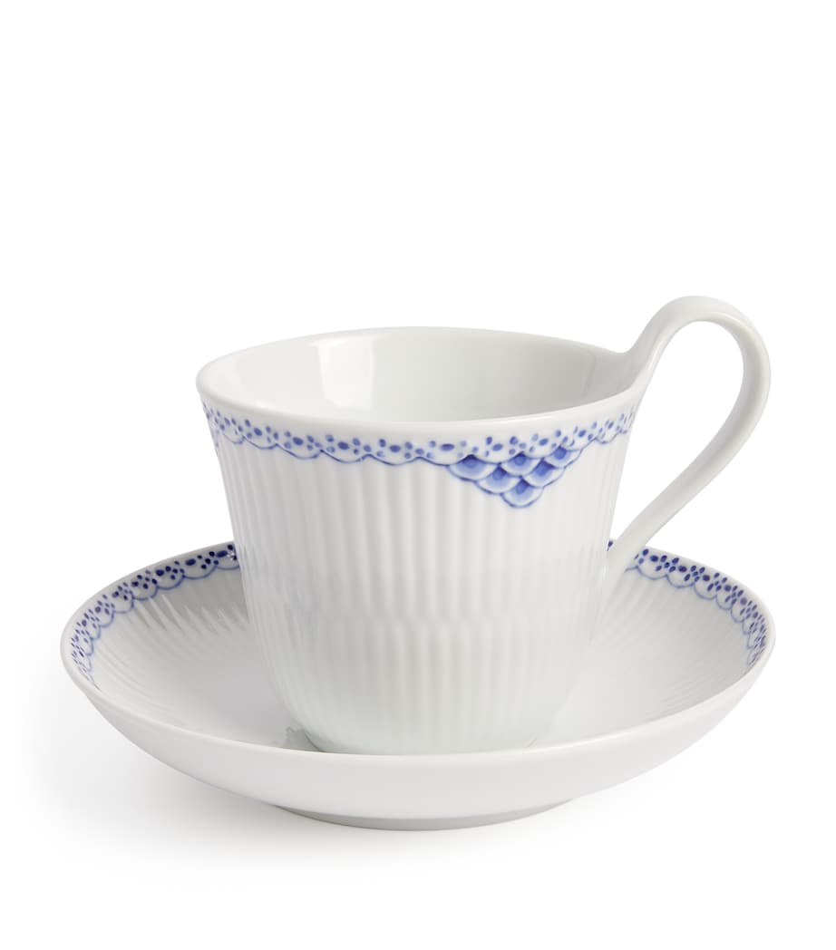 Royal Copenhagen Princess teacup and saucer set 250ml, imported from the UK