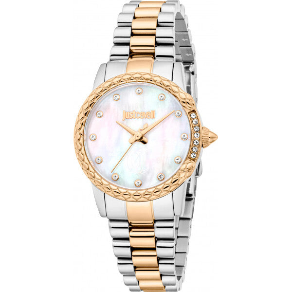 Just Cavalli mother of pearl snake watch, UK version