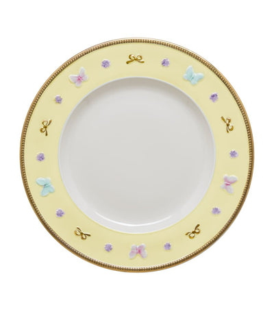 VILLARI Assiette de dîner en porcelaine Blooming Butterfly 27 cm