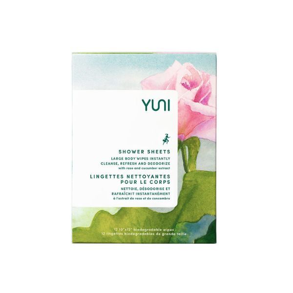 Yuni Beauty Rose Cucumber Shower Sheets large box, imported from the UK