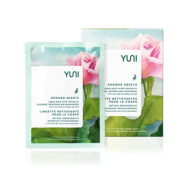 Yuni Beauty Rose Cucumber Shower Sheets large box, imported from the UK