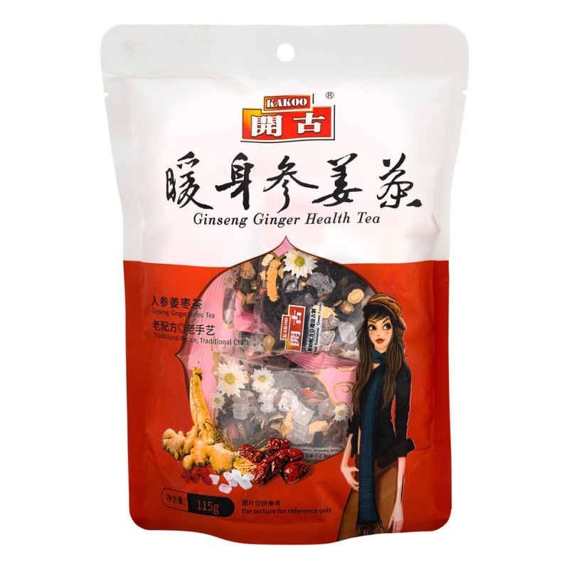 Kakoo ginseng ginger dates herbal health tea, UK version