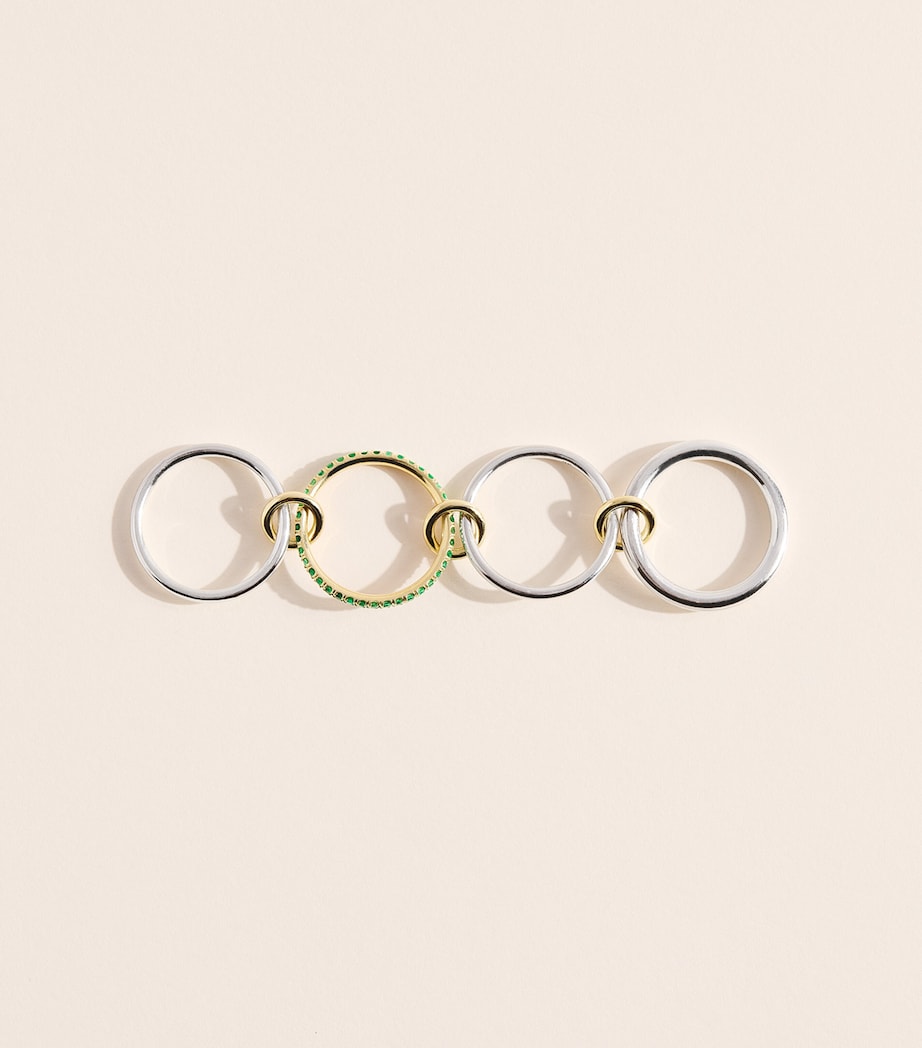 Spinelli Kilcollin Nimbus Ring mit Smaragden, importiert aus dem Vereinigten Königreich