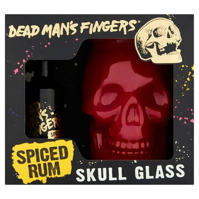 Dead Man's Fingers Spiced Rum Skull Glass 5cl