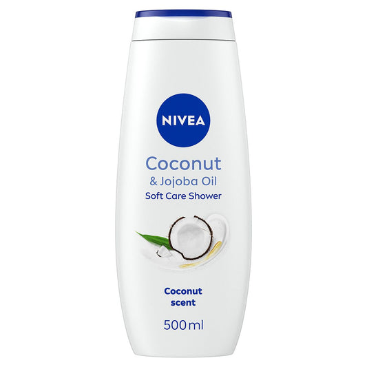 NIVEA Caring Shower Cream Coconut & Jojoba Oil 500ml Bathroom Boots   