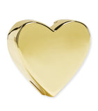 Moleskine gold-plated heart notebook charm, imported from the UK
