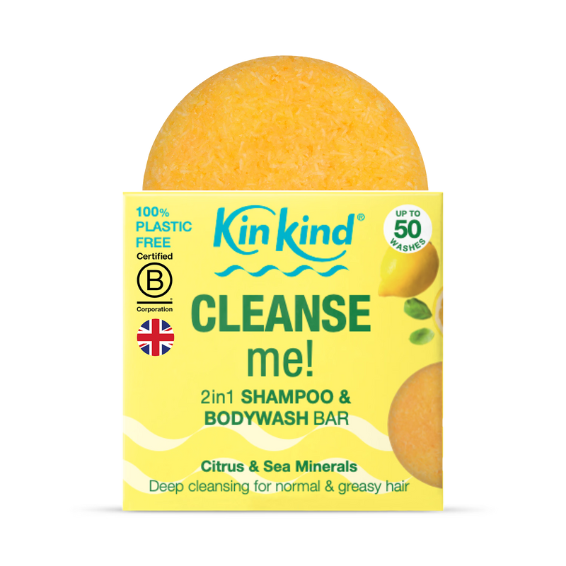 KinKind Cleanse Me shampoo and bodywash bar 50g, UK version