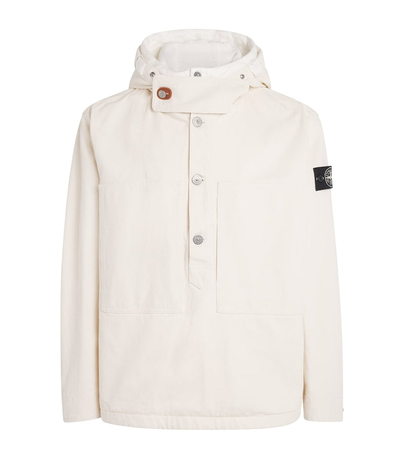 Men's Hoodie with Logo Patch on Sleeve