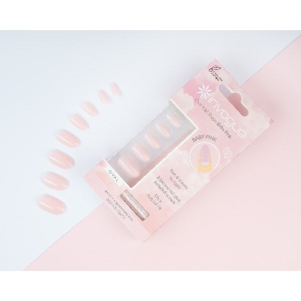 Invogue Baby Pink Oval Nails - Pack of 24 GOODS Superdrug   