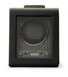WOLF Axis single watch winder in vegan leather, UK version