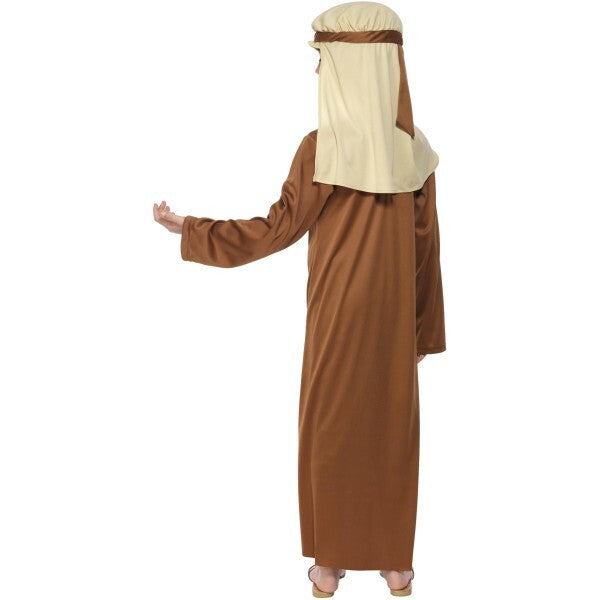 Smiffys Joseph costume child brown robe headpiece (British brand)
