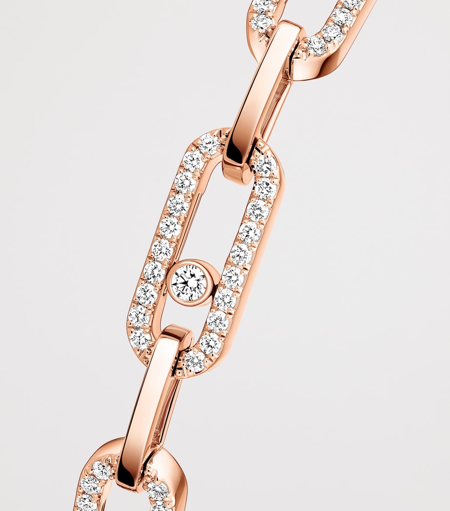 Messika Move Link rose gold diamond bracelet 0.82ct, imported from the UK