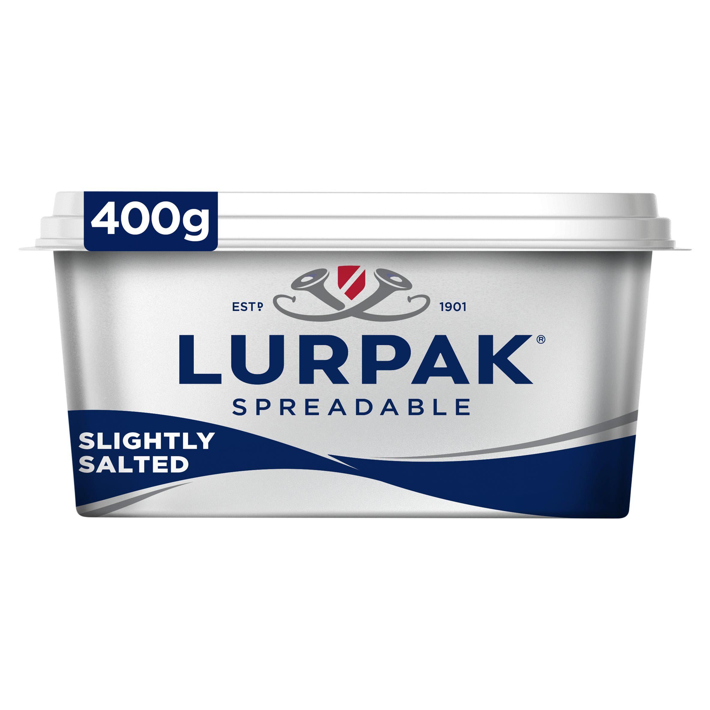 Lurpak Slightly Salted Spreadable Blend of Butter & Rapeseed Oil 400g GOODS Sainsburys   