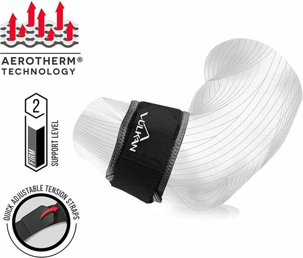 Vulkan tennis elbow strap adjustable neoprene support - British product