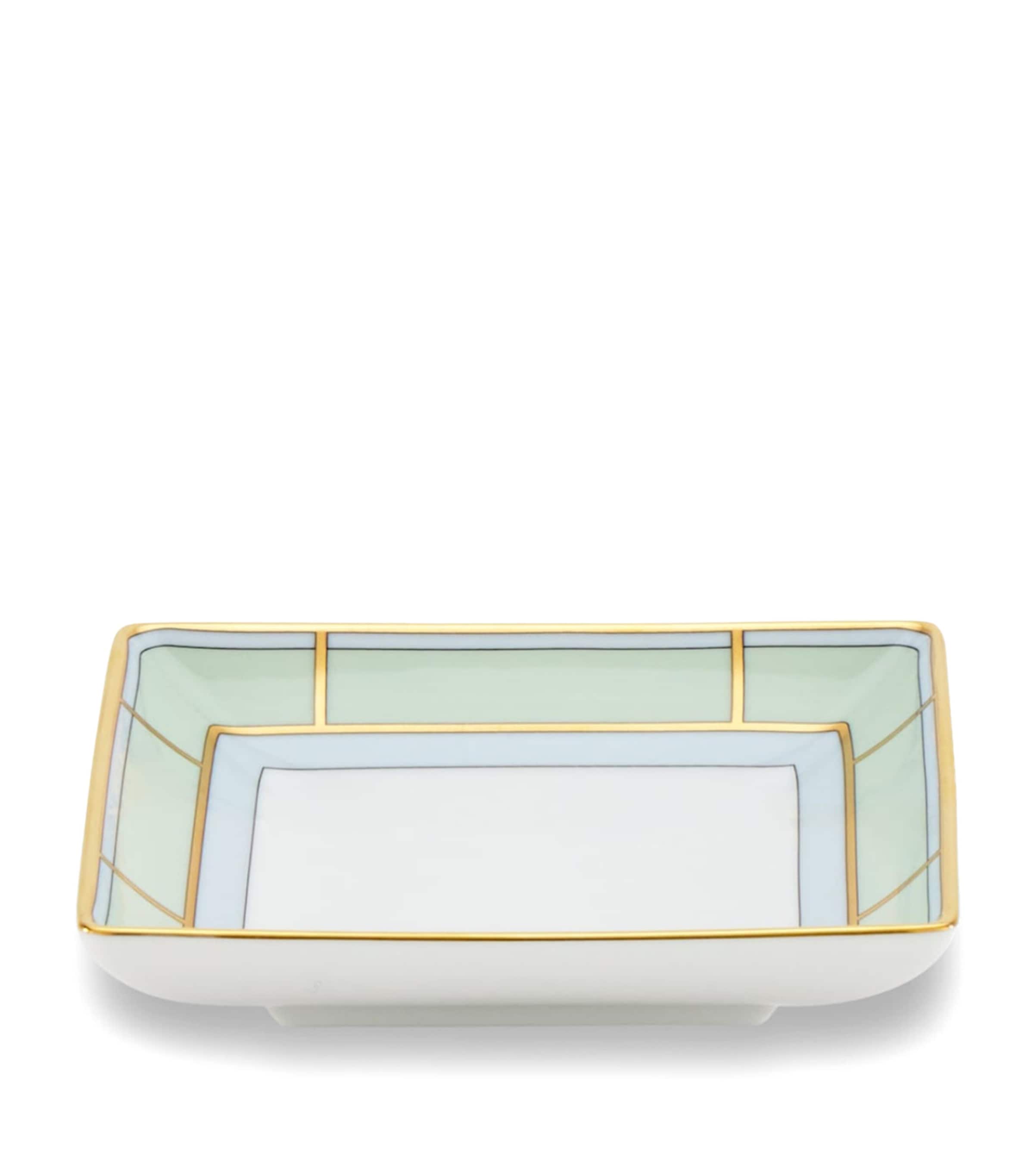 GINORI 1735 porcelain Colonna Diva square change tray 13.5cm, UK version