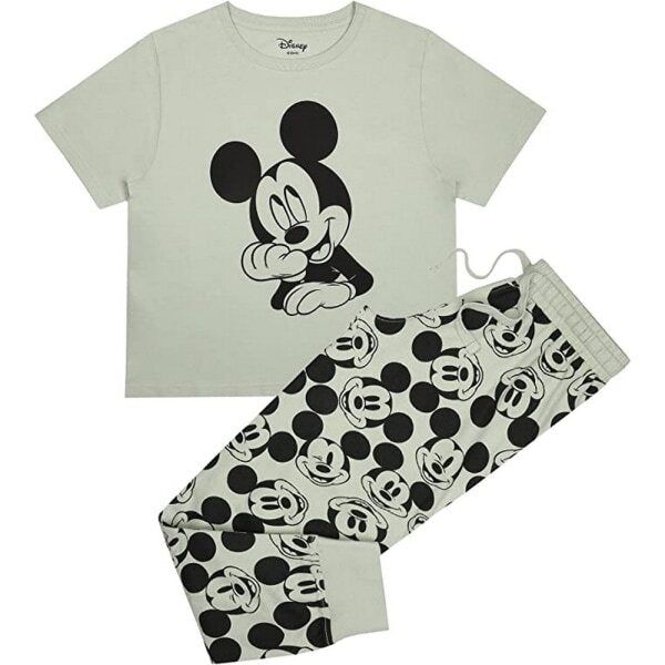 Disney Womens Dreamboat Mickey Mouse Long Pyjama Set (S) GOODS Superdrug   