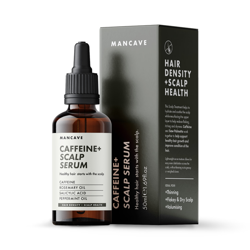 ManCave Caffeine+ Scalp Serum 50ml, imported from the UK