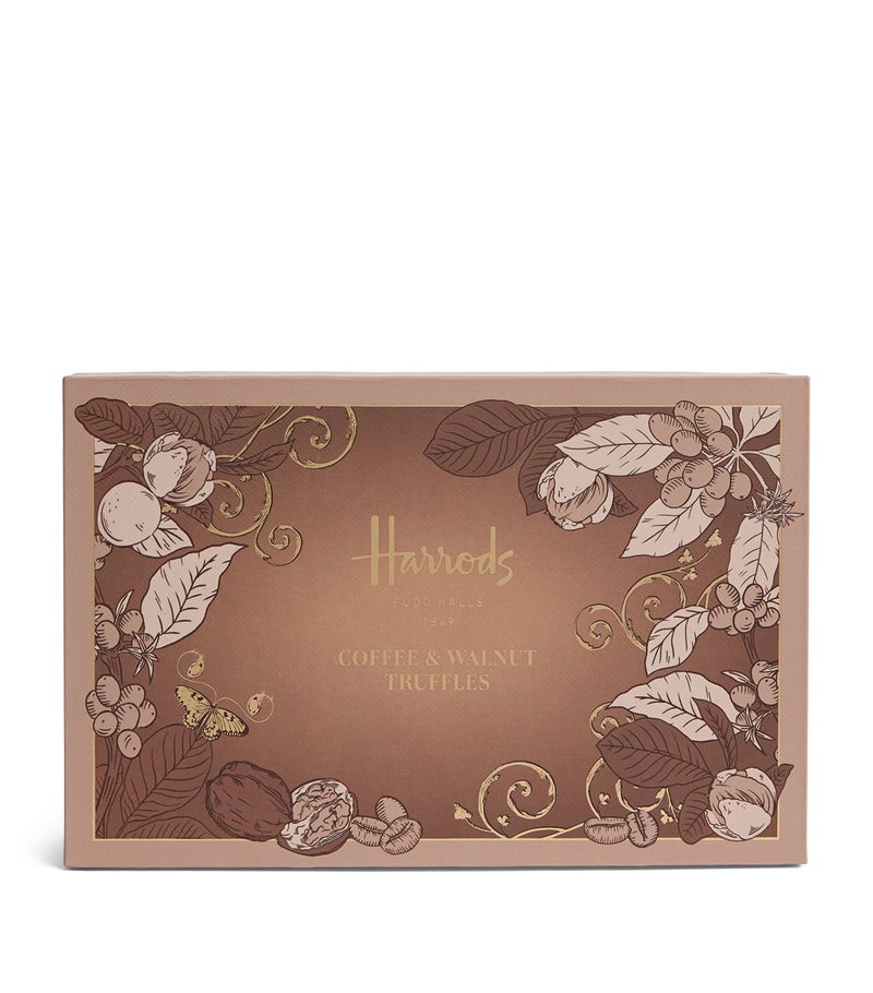 Harrods coffee and walnut chocolate truffles 15-piece box 195g, UK version