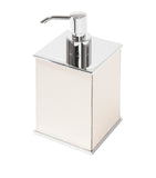 Giobagnara Firenze soap dispenser with leather trim (British brand)