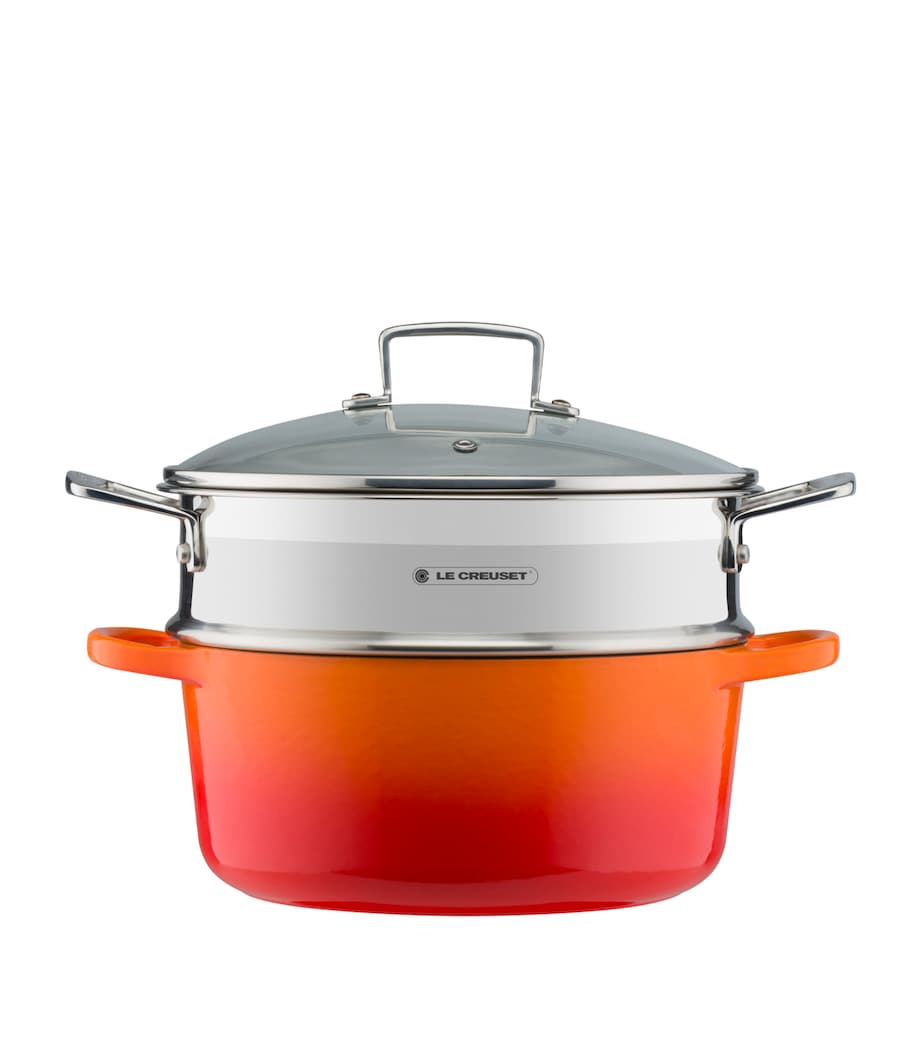Le Creuset 3-ply stainless steel sauté multi-steamer 24cm (British brand)