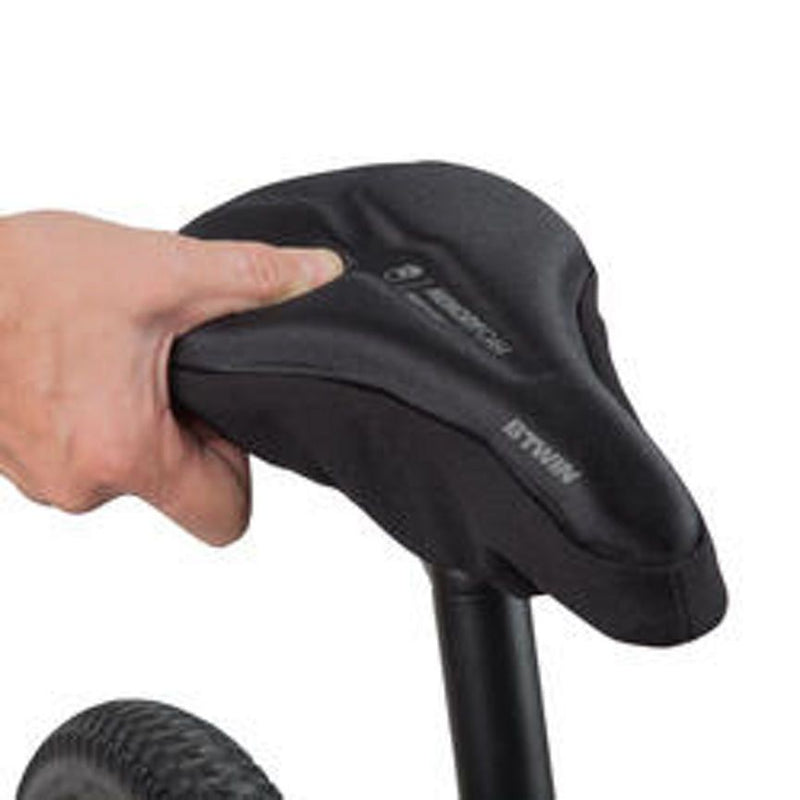 Coprisella per bici in memory foam Decathlon taglia M Nero