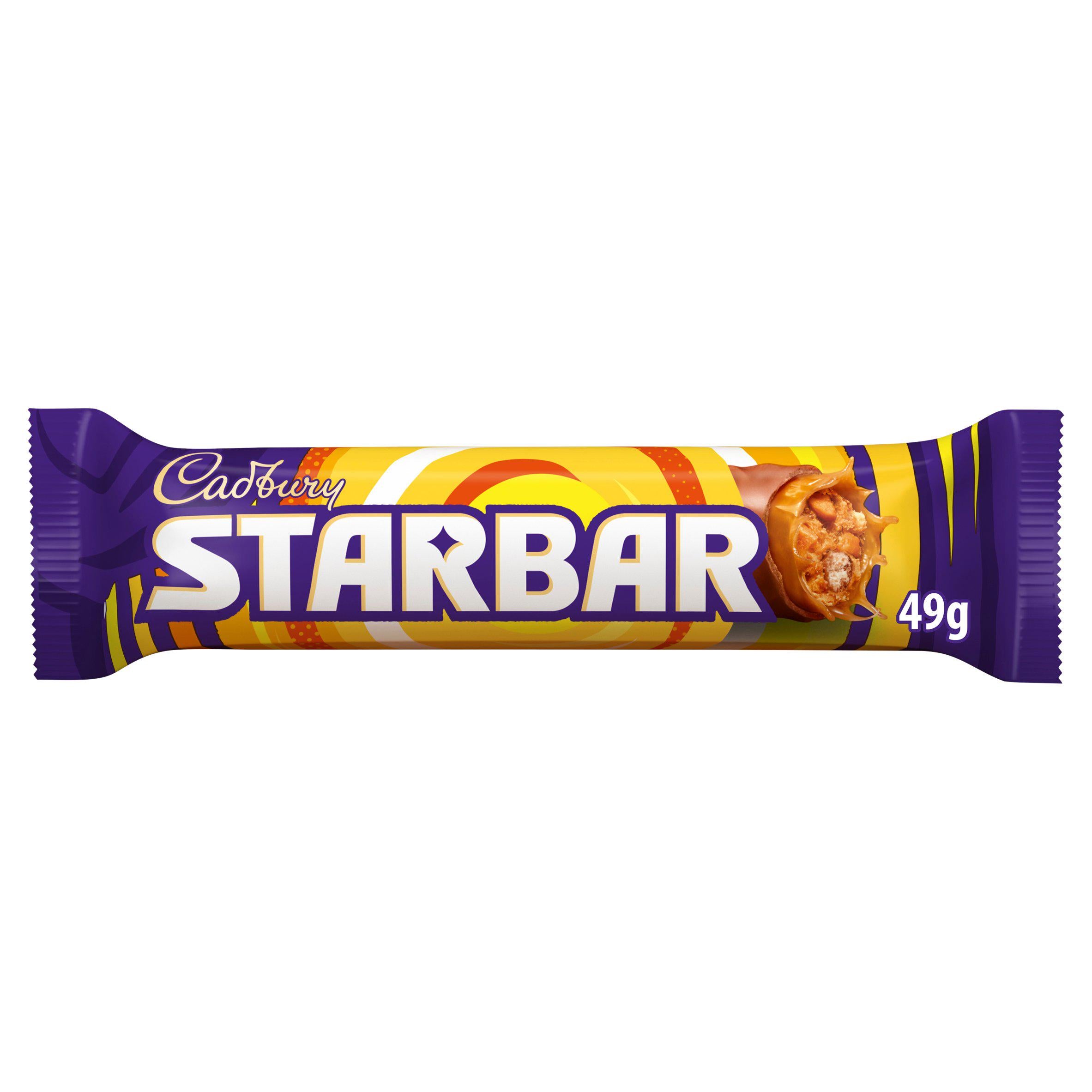 Cadbury Starbar Chocolate Bar 49g Single bar chocolate Sainsburys   