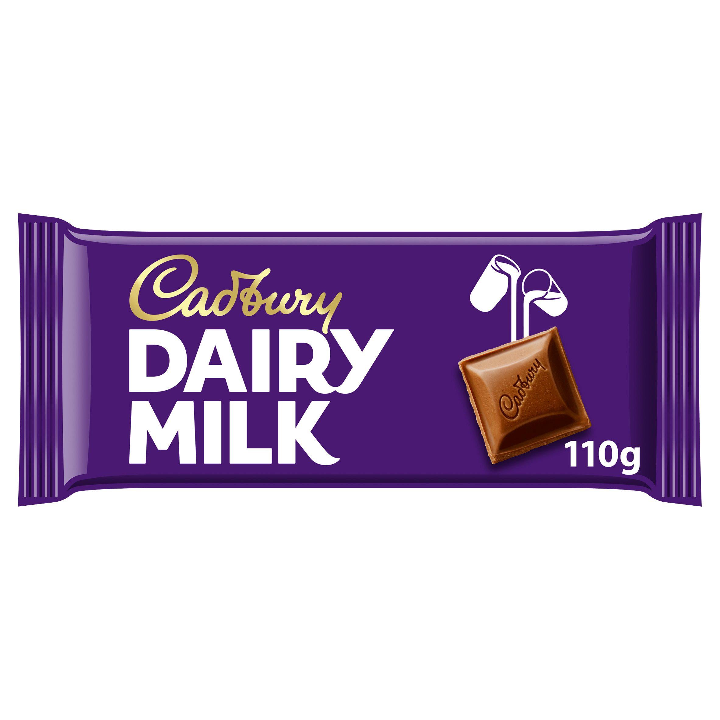 Cadbury Dairy Milk Chocolate Bar 110g Block chocolate bars Sainsburys   