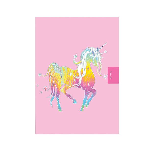 Deckled Edge Starry Mythical Unicorn Notebook (A6)