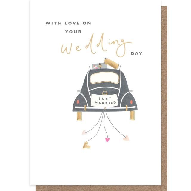 Decorated Car Wedding Card