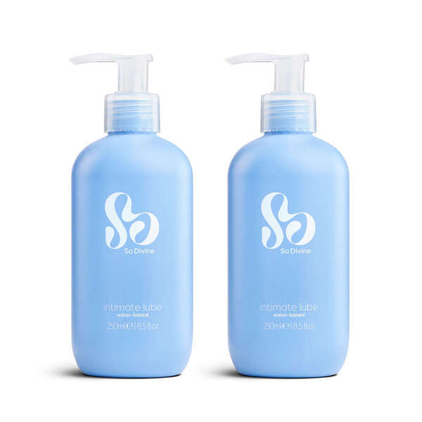 So Divine classic water-based lubricant 250ml twin pack (British brand)