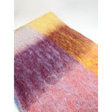 SVNX dark checked print scarf in purple check one size, imported from the UK