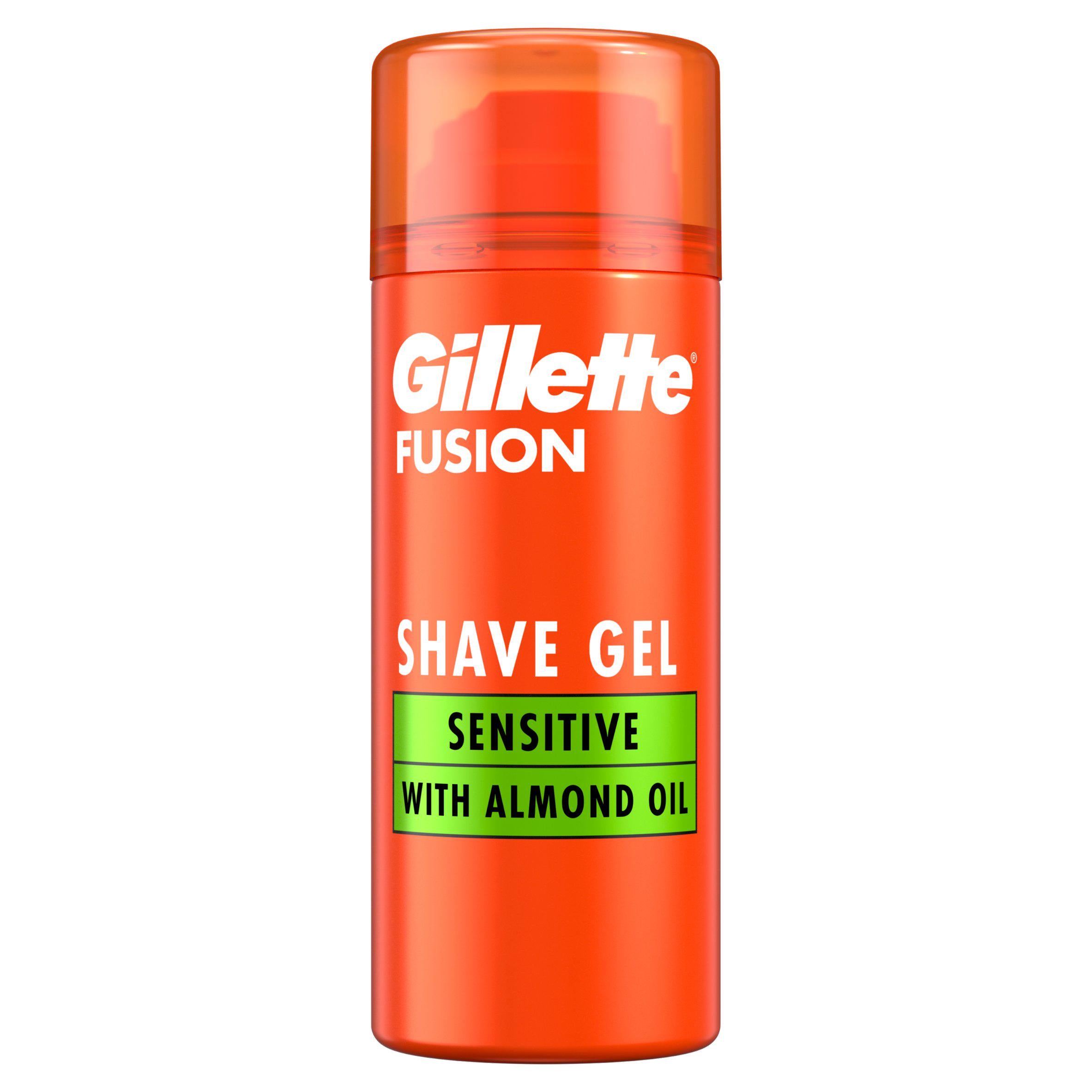 Gillette Fusion Travel Shaving Gel, Sensitive 75ml - McGrocer