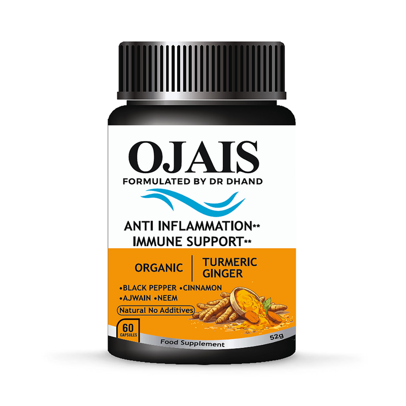 Immunity supplement with turmeric ginger black pepper, imported from the UK