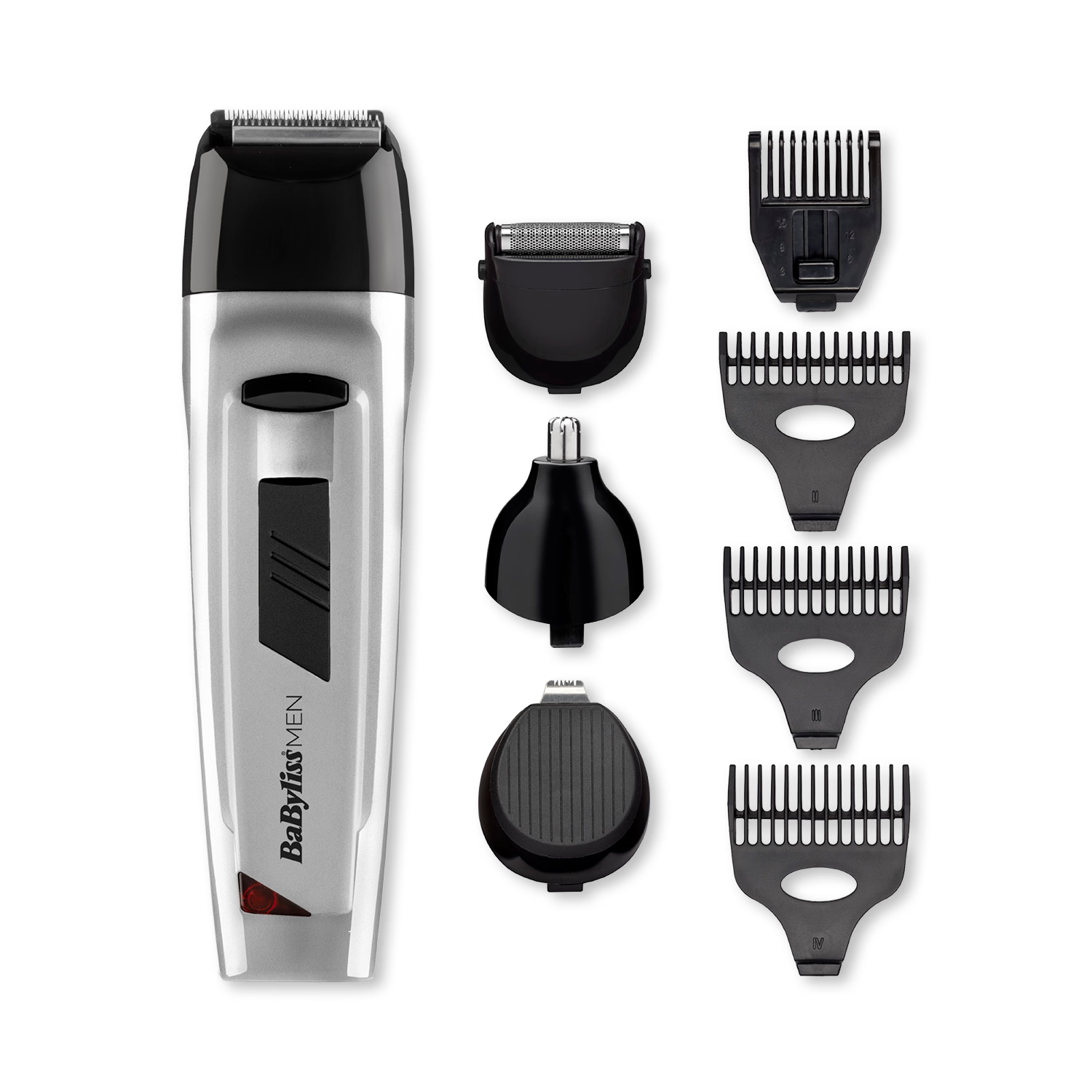 BaByliss 8 in 1 grooming kit Silver - British product