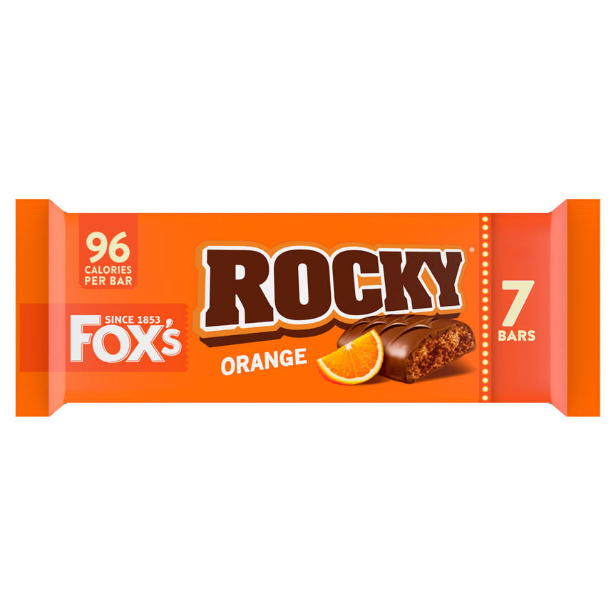 Fox's Rocky Orange Bars 7 x 19.75g (138g)