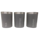 George Home Grey Workstop Storage Canisters General Household ASDA   