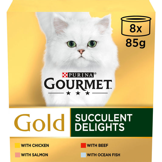 Gourmet Gold Succulent Delights 8x85g GOODS Sainsburys   