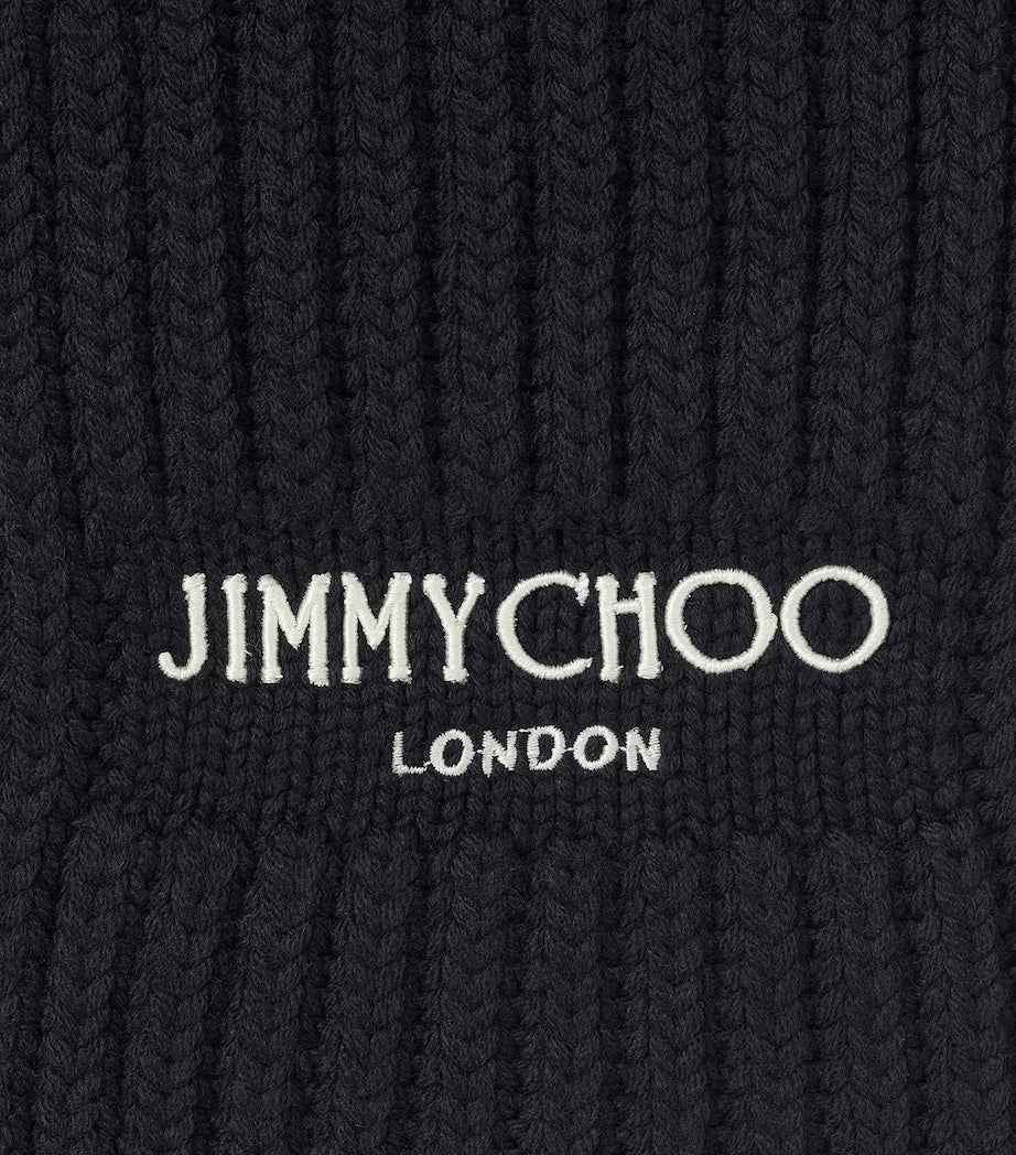 Jimmy Choo Yukiko virgin wool scarf, imported from the UK