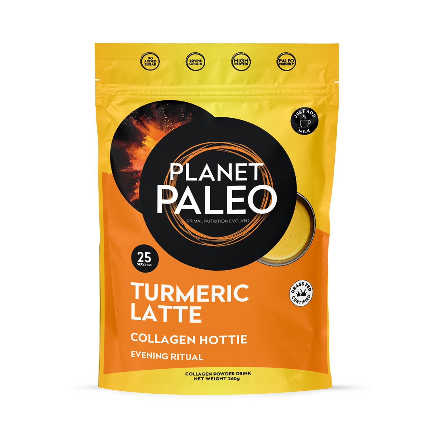 Planet Paleo turmeric latte mix 260g (British brand)